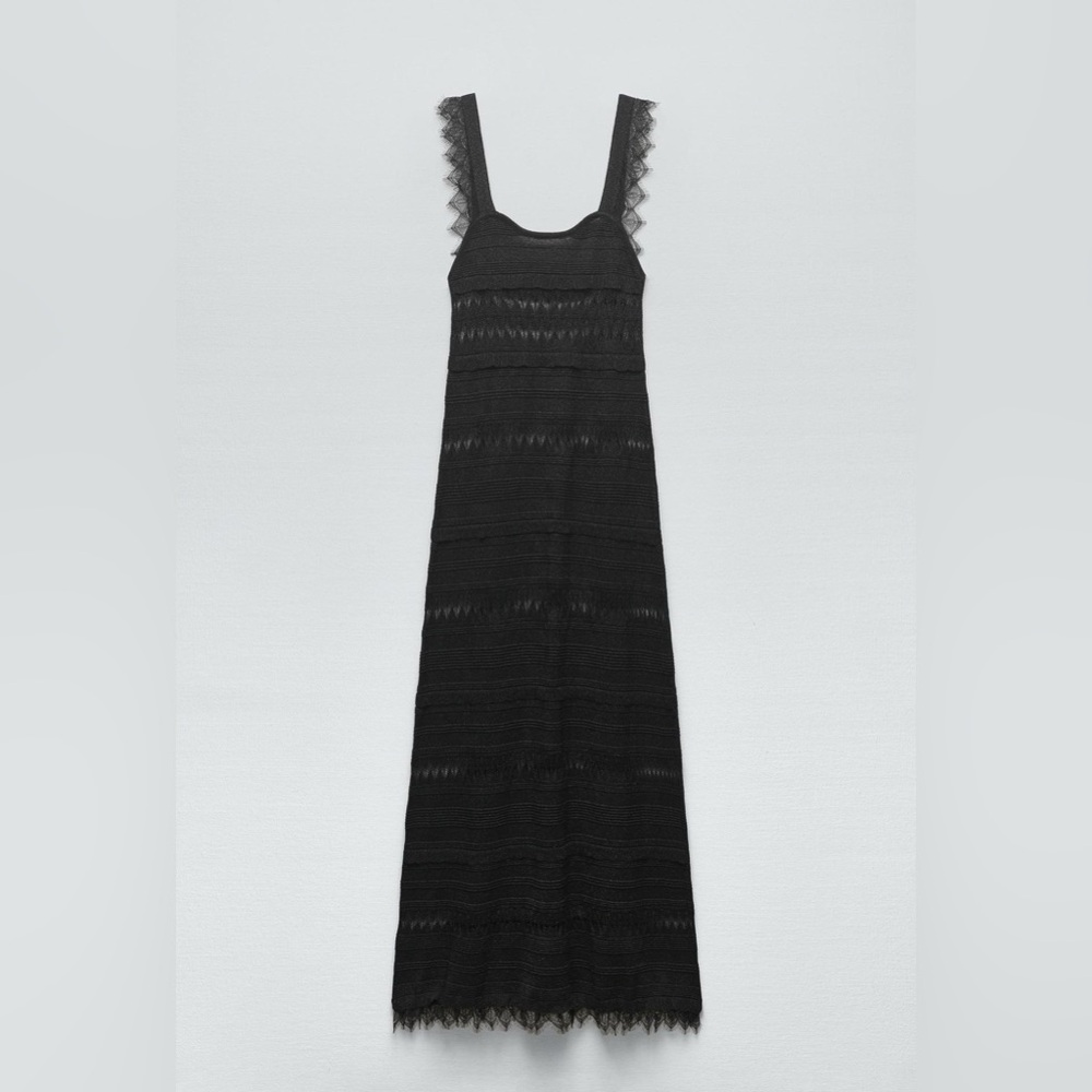 Zara Black Knit Dress